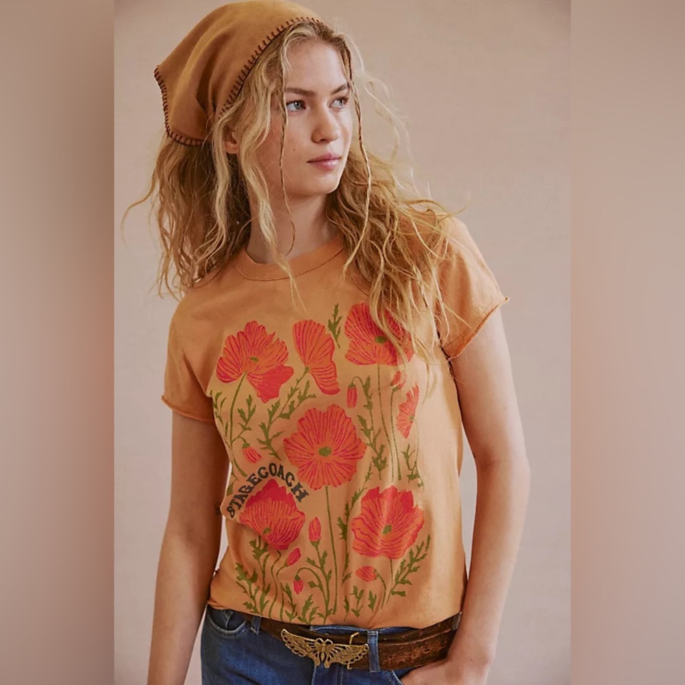 Free People NWOT X Stagecoach tee